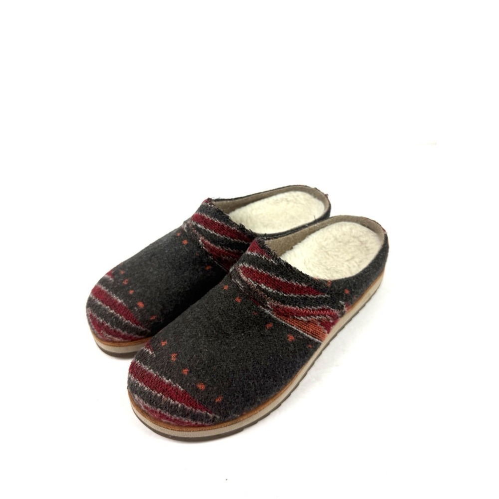 Merrell Juno Shoes 7.5 Aztec Gray Wool Mule Slip On Comfort Womens